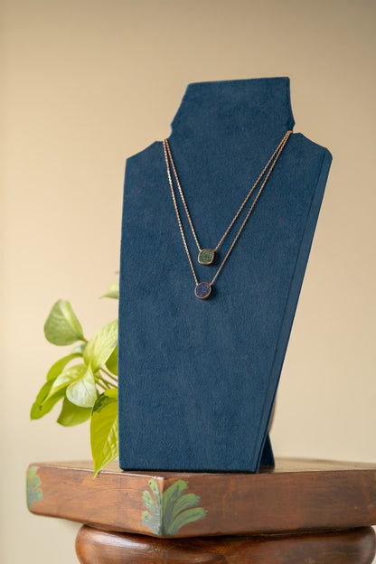 Silver Symmetry Duo Necklace