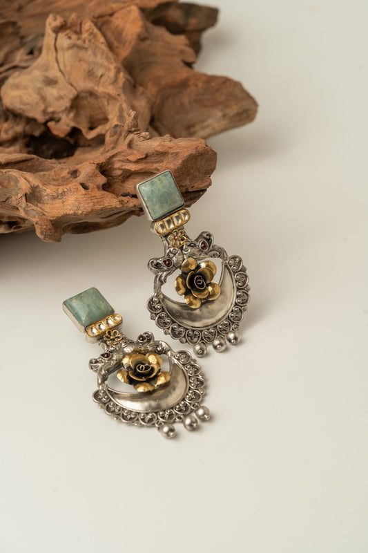 Intricate Rose Radiance Earrings